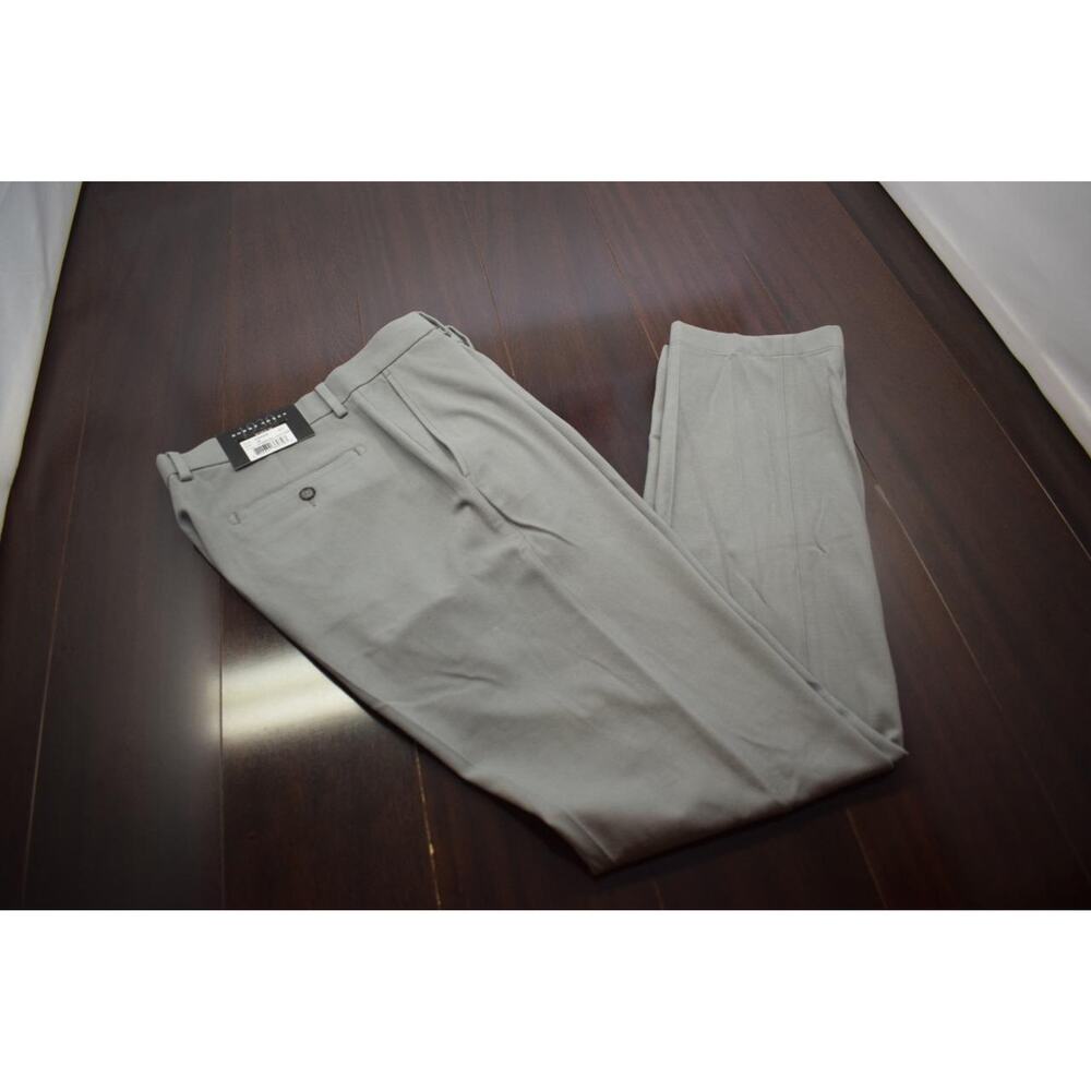 39803 New Bobby Jones 1930 Performance Graphite Stretch Flannel Pants Sz 34 x 34